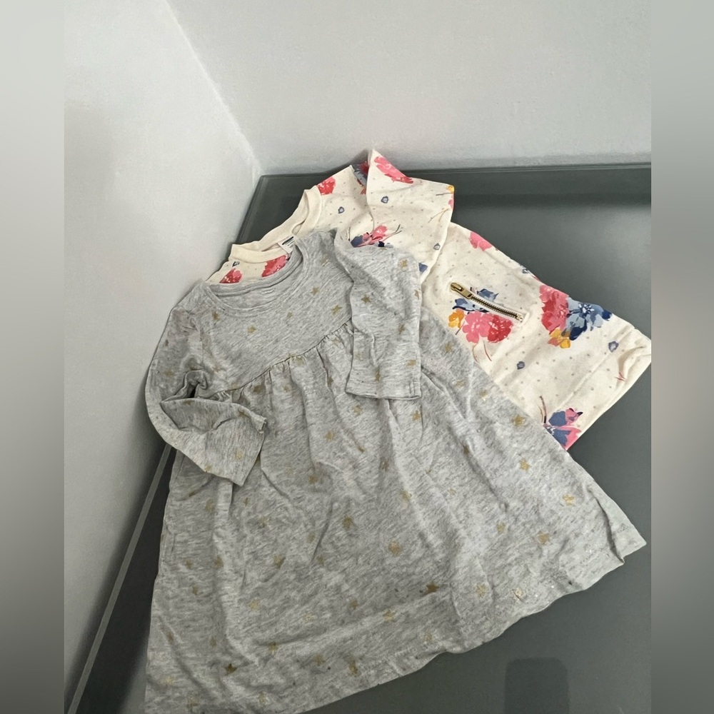 Floral and Star Patterned Baby Girl’s Dress